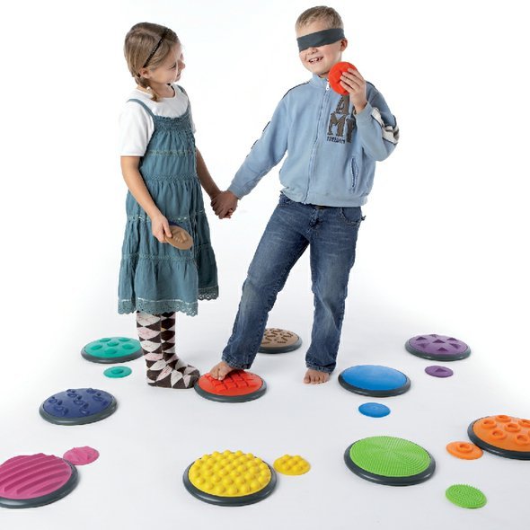 Taktilní disky 'B' - hra na dotykové vnímání