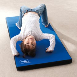 Gymnastická žíněnka modrá - suché zipy po obvodu pro spojování